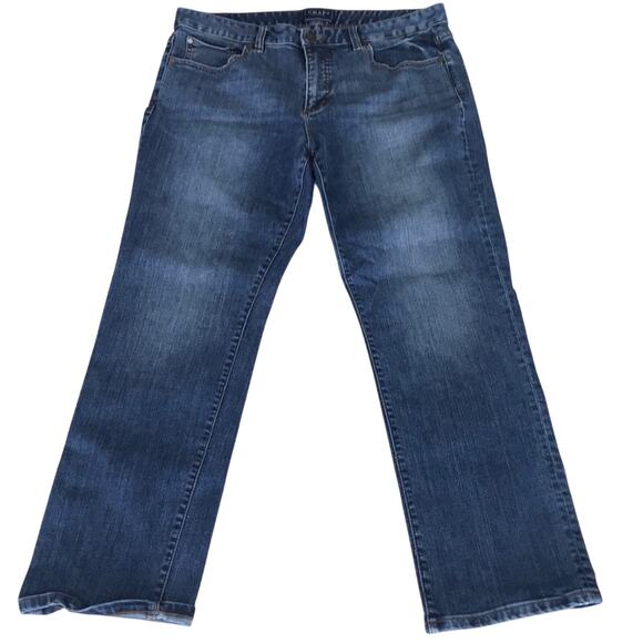 RL Chaps Denim Madden Straight Leg Jeans Size 12 - Picture 3 of 7